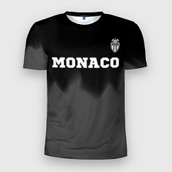 Мужская спорт-футболка Monaco sport на темном фоне посередине