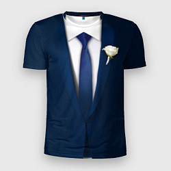 Мужская спорт-футболка Смокинг на свадьбу - мальчишник