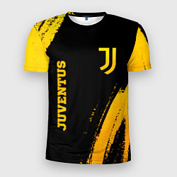 Футболка спортивная мужская Juventus - gold gradient вертикально, цвет: 3D-принт