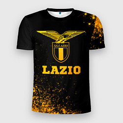 Мужская спорт-футболка Lazio - gold gradient