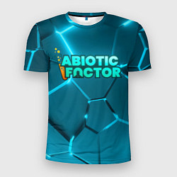 Мужская спорт-футболка Abiotic Factor logo neon