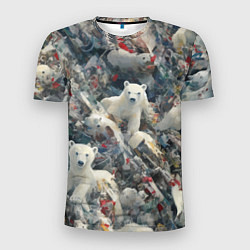 Мужская спорт-футболка Найди всех медвежат - паттерн