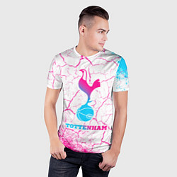 Футболка спортивная мужская Tottenham neon gradient style, цвет: 3D-принт — фото 2