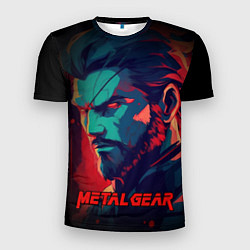 Мужская спорт-футболка Веном Снейк Metal gear game