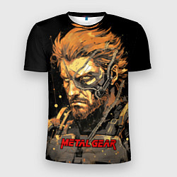 Мужская спорт-футболка Веном Снейк Metal gear game