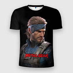 Мужская спорт-футболка Веном Снейк из игры Metal gear