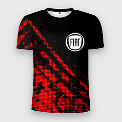 Футболка спортивная мужская Fiat sport grunge, цвет: 3D-принт