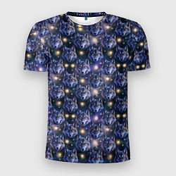 Футболка спортивная мужская Волчий стиль дизайн с мордами волков, цвет: 3D-принт