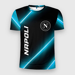 Футболка спортивная мужская Napoli неоновые лампы, цвет: 3D-принт
