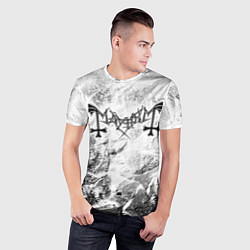 Футболка спортивная мужская Mayhem white graphite, цвет: 3D-принт — фото 2