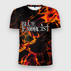 Мужская спорт-футболка Blue Exorcist red lava