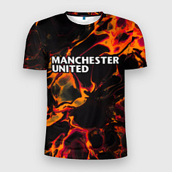 Мужская спорт-футболка Manchester United red lava