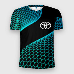 Футболка спортивная мужская Toyota electro hexagon, цвет: 3D-принт