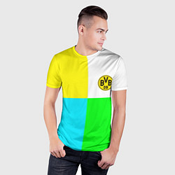 Футболка спортивная мужская Borussia color cport, цвет: 3D-принт — фото 2