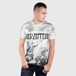 Футболка спортивная мужская Led Zeppelin white graphite, цвет: 3D-принт — фото 2