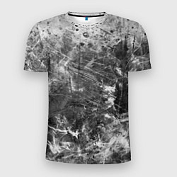 Мужская спорт-футболка Абстракция - серый дым