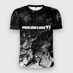 Мужская спорт-футболка GTA 6 black graphite
