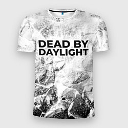 Футболка спортивная мужская Dead by Daylight white graphite, цвет: 3D-принт