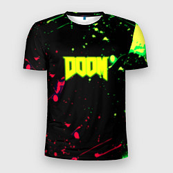 Мужская спорт-футболка Doom кислотные краски