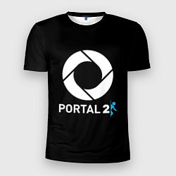 Мужская спорт-футболка Portal2 logo game