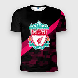 Футболка спортивная мужская Liverpool sport fc club, цвет: 3D-принт