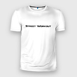 Футболка спортивная мужская Street Workout Coalition, цвет: 3D-принт