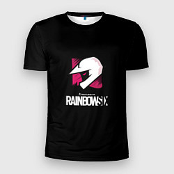 Мужская спорт-футболка Rainbow six шутер гейм стиль