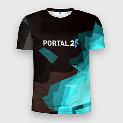 Мужская спорт-футболка Portal abstraction game valve