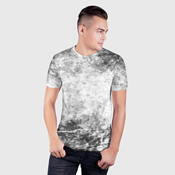 Футболка спортивная мужская Абстракция - серый ветер, цвет: 3D-принт — фото 2