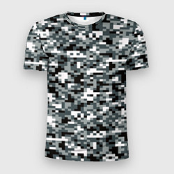 Мужская спорт-футболка Камуфляжные пиксели текстура