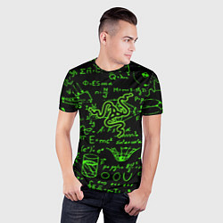Футболка спортивная мужская Razer patten symbol, цвет: 3D-принт — фото 2