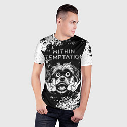 Футболка спортивная мужская Within Temptation рок пес, цвет: 3D-принт — фото 2