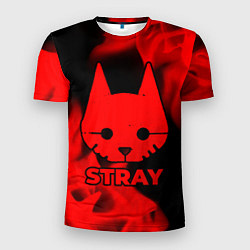 Мужская спорт-футболка Stray - red gradient