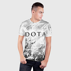 Футболка спортивная мужская Dota white graphite, цвет: 3D-принт — фото 2