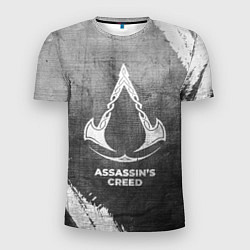 Мужская спорт-футболка Assassins Creed - grey gradient