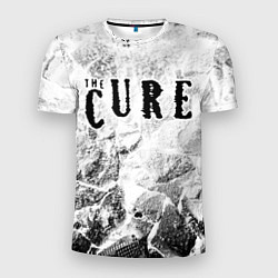 Мужская спорт-футболка The Cure white graphite