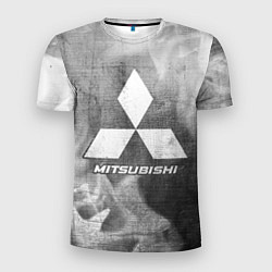 Мужская спорт-футболка Mitsubishi - grey gradient