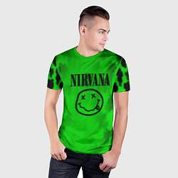 Футболка спортивная мужская Nirvana x Billie, цвет: 3D-принт — фото 2