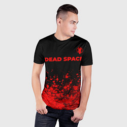 Футболка спортивная мужская Dead Space - red gradient посередине, цвет: 3D-принт — фото 2