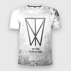 Мужская спорт-футболка Within Temptation - white gradient