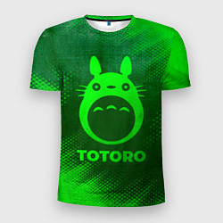 Мужская спорт-футболка Totoro - green gradient