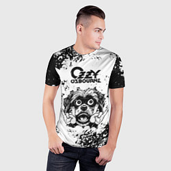 Футболка спортивная мужская Ozzy Osbourne - рок пес, цвет: 3D-принт — фото 2