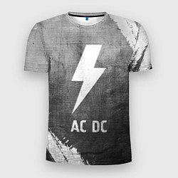 Мужская спорт-футболка AC DC - grey gradient