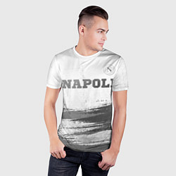 Футболка спортивная мужская Napoli - white gradient посередине, цвет: 3D-принт — фото 2