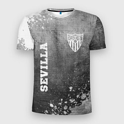 Футболка спортивная мужская Sevilla - grey gradient вертикально, цвет: 3D-принт