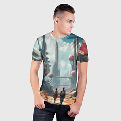 Футболка спортивная мужская Планета фантастика, цвет: 3D-принт — фото 2