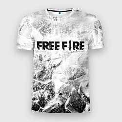 Футболка спортивная мужская Free Fire white graphite, цвет: 3D-принт