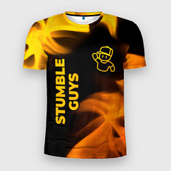 Футболка спортивная мужская Stumble Guys - gold gradient вертикально, цвет: 3D-принт