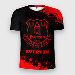 Футболка спортивная мужская Everton - red gradient, цвет: 3D-принт