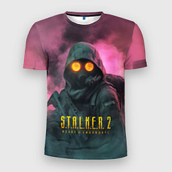 Мужская спорт-футболка Stalker 2 радиоактивный дым